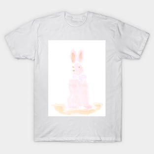 Easter, rabbit, bunny, animal, holiday, spring, happy, cute, painting, art, watercolor T-Shirt